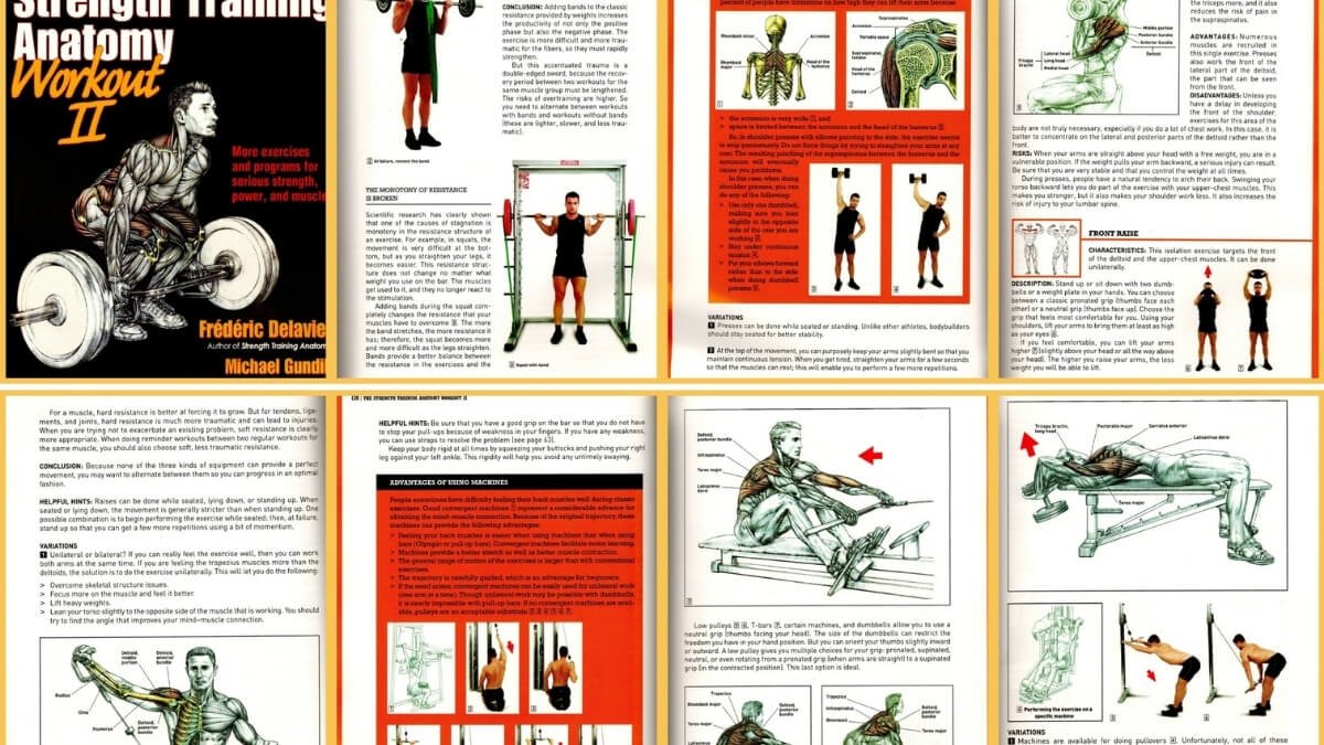 Knyga The Strenght Training Anatomy Workout II. Pateiktos iliustracijos iš knygos The Strenght Training Anatomy Workout II.