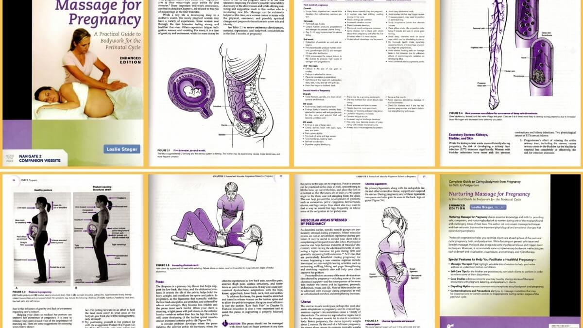 Geriausios Nėščiųjų Masažo Knygos. Pateiktos Nurturing Massage for Pregnancy.