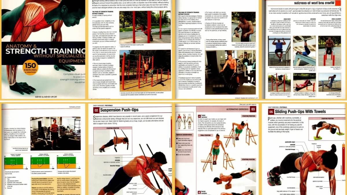 Knygos Pratimam Su Savo Kūno Svoriu 02. Pateiktos iliustracijos iš knygos Knyga Anatomy & Strength Training: Without Specialized Equipment.<br />
