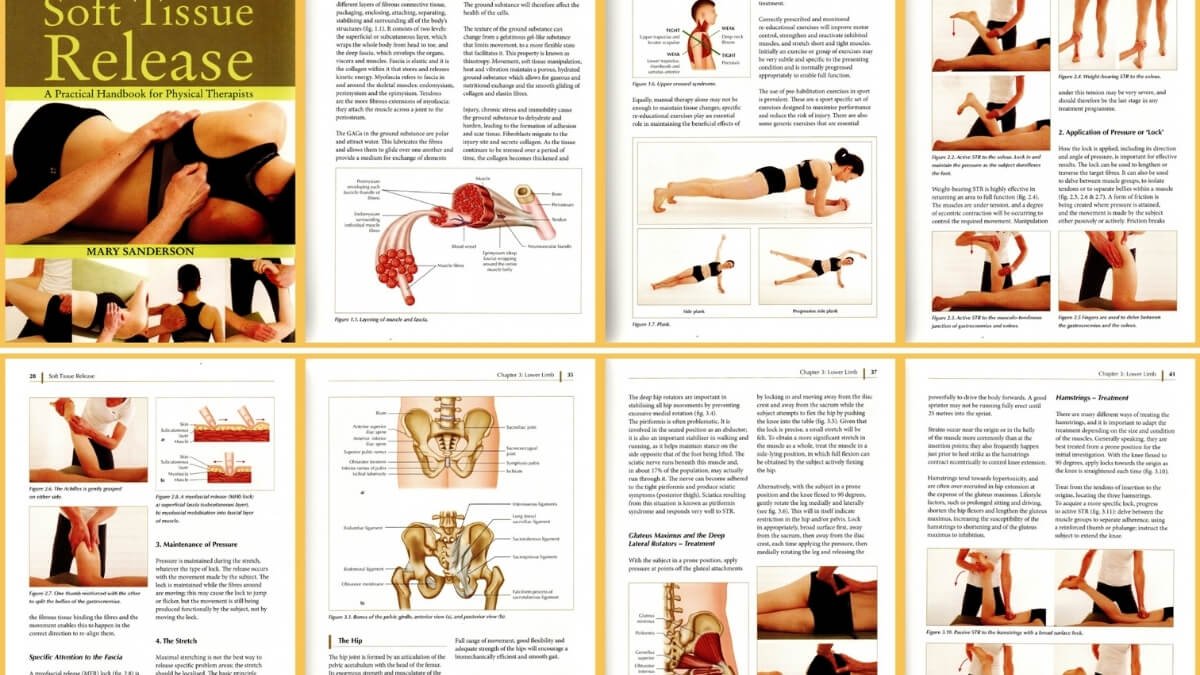 Knyga Soft Tissue Release. Pateiktos iliustracijos iš knygos Soft Tissue Release: A Practical Handbook for Physical Therapists.