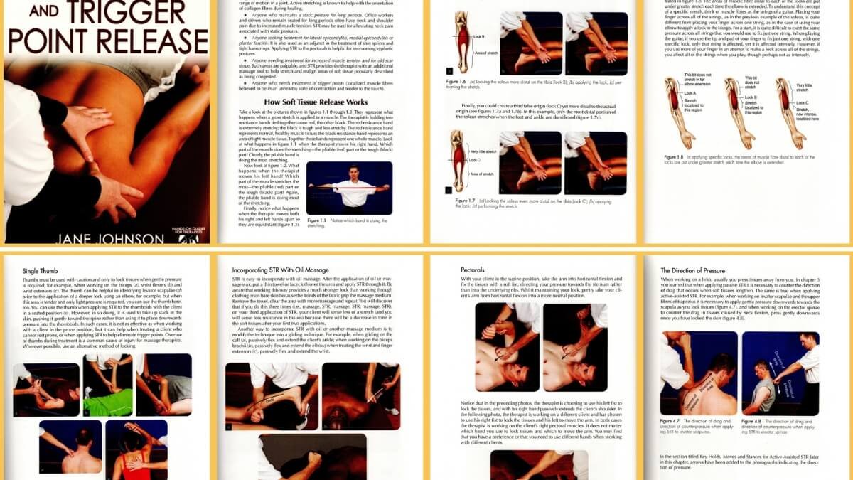 Knyga Soft Tissue Release. Pateiktos iliustracijos iš knygos Soft Tissue and Trigger Point Release.