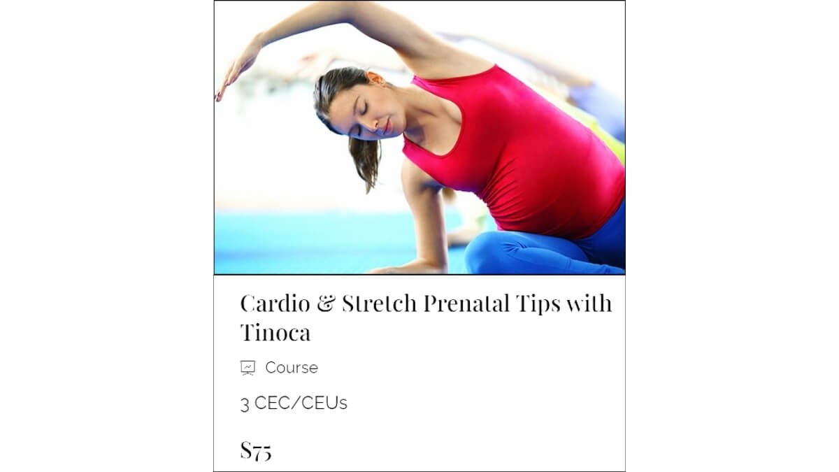 Cardio & Stretch Prenatal Tips