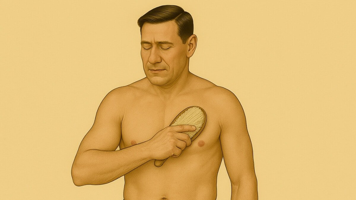 Tonizuojantis Hidroterapijos Gydymas. Pavaizduotas Sausas Šepečiavimas.