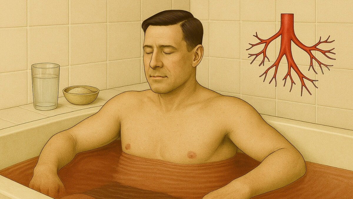 Tonizuojantis Hidroterapijos Gydymas. Pavaizduota Vonia Su Vazodilatacija.