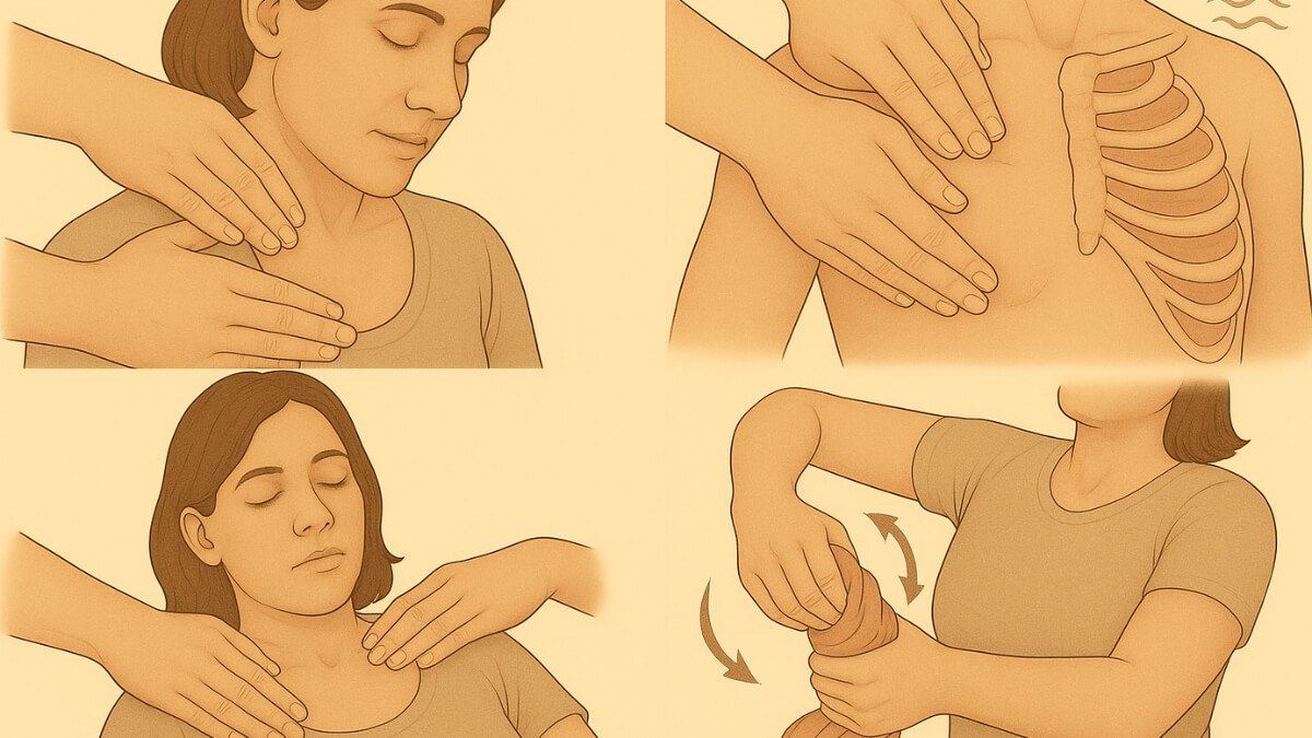 Masažas Esant Astmai | Massage For Asthma. Moteris naudoja inhaliatorių nuo astmos.