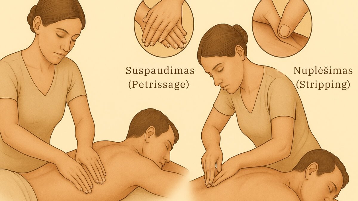 Masažas Esant Astmai | Massage For Asthma. Specialistė atlieka kaklo srities masažą pacientei.
