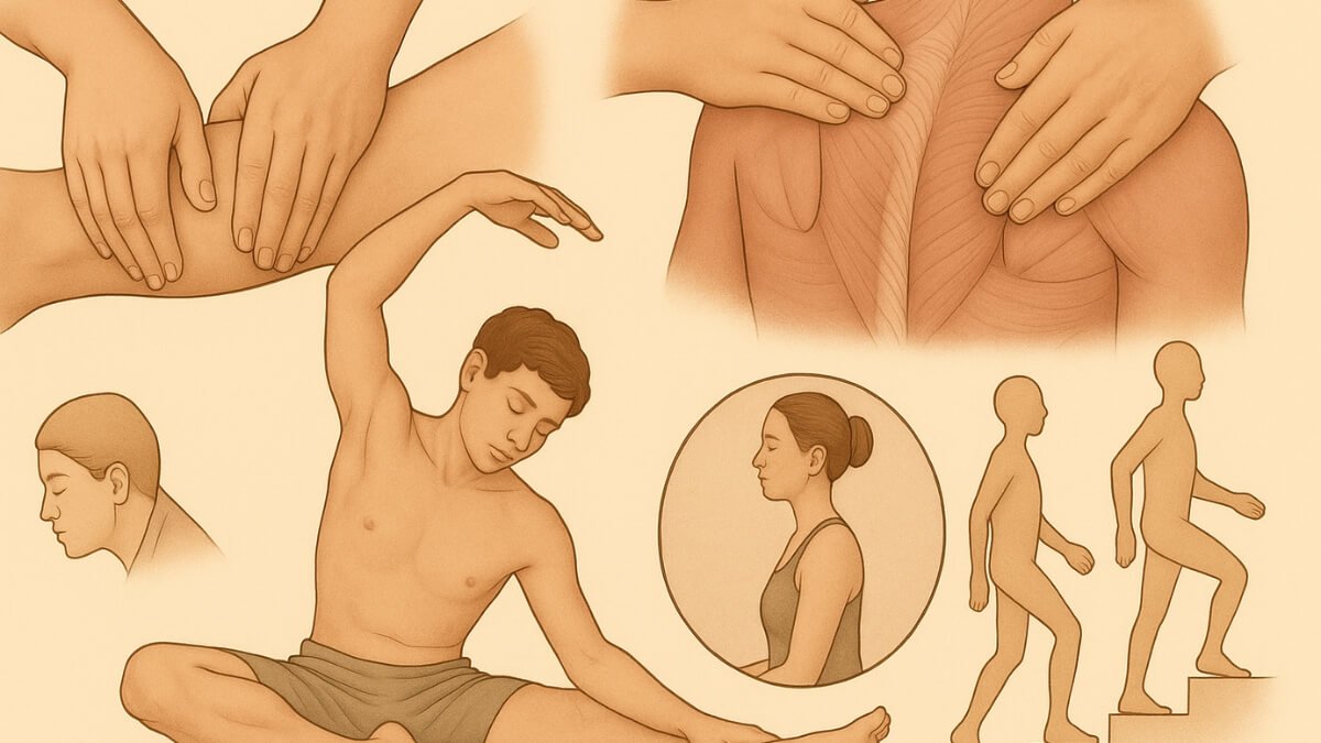 Masažas Esant Astmai | Massage For Asthma. Specialistė atlieka kaklo srities masažą pacientei.