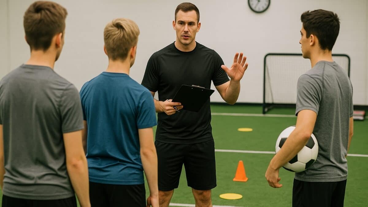 RAMP Apšilimo Sistema (RAMP Warm Up). Sportininkai atlieka dinaminius pratimus RAMP apšilimo pradžiai.