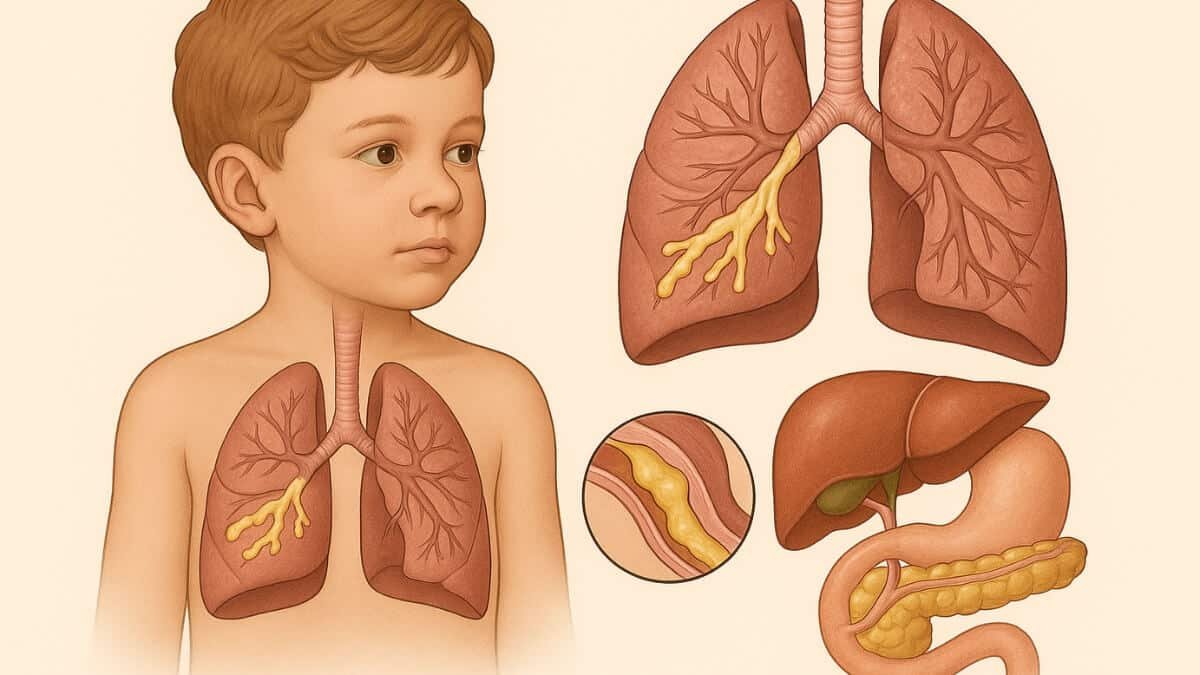 Masažas Esant Cistinei Fibrozei. Iliustracija anatomiškai perteikia kur ir kaip susidaro cistinė fibrozė.