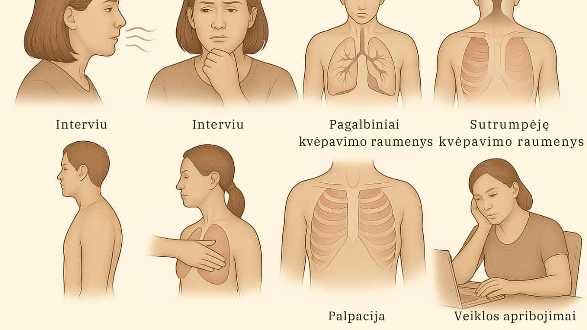 Masažas Esant Astmai | Massage For Asthma. Specialistė atlieka kaklo srities masažą pacientei.