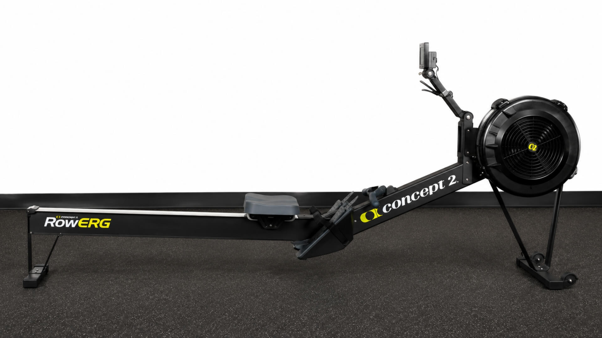 Irklavimo Treniruoklių Tipai (Rowing Machine Types) Irklavimo Treniruoklių Tipai (Rowing Machine Types). Oro pasipriešinimo irklavimo treniruoklis su monitoriumi, smagračiu, judančia sėdyne ir kojų atramomis, skirtas efektyvioms viso kūno irklavimo treniruotėms.